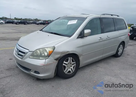 2007 Honda Odyssey Ex-L из США, поврежденный, VIN 5FNRL38747B102723